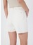 Standart Bel Normal Beyaz Kadın Denim Şort Charlotte - 1122 5
