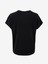 D5SL-TST3544 Siyah V Yaka Relaxed Düz Kadın T-Shirt 2