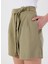 Normal Bel Normal Haki Kadın Şort M5SL-SRT1722 5