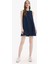 Fashion Fit Bisiklet Yaka Kolsuz Yumuşak Jean Elbise D8257AX25SM 2