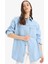 Cepli Çıtçıtlı Gömek Jean Ceket E0952AX25SP 4