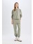 Regular Fit Normal Kalıp Basic Düz İçi Kalın Polarlı Eşofman Takımı D8022AXNS 1