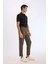 Jogger Fermuarlı Paça Yazlık Kumaş Pantolon E4779AX25SM 3