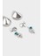 Kadın Eskitme 3'lü Silver Küpe E4529AXNS 2