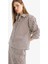Loose Fit Çizgili Poplin Uzun Kollu Gömlek F0403AX25SM 3