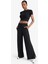 fit Wide Leg Cepli Geniş Paça Yırtmaçlı Uzun Sporcu PANTOLON E2538AX25SM 2