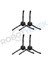 Roborock Q Revo Maxv / Pro / S Siyah Uyumlu Yedek Yan Fırça-4 Adet 1