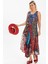 Peçvörk Vual Elbise | Patchwork Dress Turkuaz 1