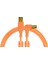 Chroma Cables Usb-A To B - 1.5mt | Right Angled Neon Orange 1