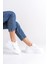Valencıa Cırt Cırtlı Ortopedik Taban Kadın Sneaker - Beyaz 2