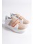 Valencıa Cırt Cırtlı Ortopedik Taban Kadın Sneaker - Ten Mavi 1