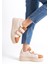 Valencıa Cırt Cırtlı Ortopedik Taban Kadın Sneaker - Kahve 3
