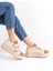 Valencıa Cırt Cırtlı Ortopedik Taban Kadın Sneaker - Kahve 4