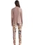 Kadın Kahverengi Pijama Takım C2555 4