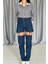 Mavi Askılı Iki Parça Jeans Pantolon 3