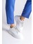 Softflex Bağcıklı Taşlı Ortopedik Kadın Sneaker - Beyaz 2