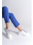 Softflex Bağcıklı Taşlı Ortopedik Kadın Sneaker - Beyaz 3