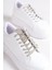 Softflex Bağcıklı Taşlı Ortopedik Kadın Sneaker - Beyaz 5