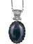 Doğal Taş Kolye - 925 Ayar Gümüş Kolye (Moss Agate) 1