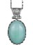 Doğal Taş Kolye - 925 Ayar Gümüş Kolye (Amazonit) 1