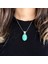 Doğal Taş Kolye - 925 Ayar Gümüş Kolye (Amazonit) 3