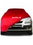Kia Rio 2 Sedan JB(2005 - 2009) Kırmızı Kumaş Araba Branda Logolu Kumaş Araba Brandası Penye Oto Branda 1