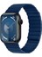 Watch 10 46MM Kordon Magnetik Tak Çıkar Silikon Strap Kayış Lacivert 2
