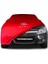 Opel Astra H Sedan (2007-2010) Kırmızı Kumaş Araba Branda Logolu Araba Brandası Penye Oto Branda 1