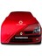 Renault Clio Symbol Sedan (1999 - 2002) Kırmızı Kumaş Araba Branda Logolu Penye Oto Branda 1