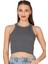 Özkan 27425 Kadın Pamuklu Kaşkorse Fitilli Halter Yaka Esnek Rahat Geniş Biyeli Crop Atlet Büstiyer 1