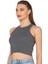 Özkan 27425 Kadın Pamuklu Kaşkorse Fitilli Halter Yaka Esnek Rahat Geniş Biyeli Crop Atlet Büstiyer 4