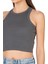 Özkan 27425 Kadın Pamuklu Kaşkorse Fitilli Halter Yaka Esnek Rahat Geniş Biyeli Crop Atlet Büstiyer 5