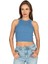 Özkan 27425 Kadın Pamuklu Kaşkorse Fitilli Halter Yaka Esnek Rahat Geniş Biyeli Crop Atlet Büstiyer 5