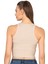 Özkan 27425 Kadın Pamuklu Kaşkorse Fitilli Halter Yaka Esnek Rahat Geniş Biyeli Crop Atlet Büstiyer 2