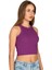 Özkan 27425 Kadın Pamuklu Kaşkorse Fitilli Halter Yaka Esnek Rahat Geniş Biyeli Crop Atlet Büstiyer 5