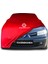 Renault Megane 2 Hatchback (2002 - 2008) Kırmızı Kumaş Araba Branda Logolu Penye Oto Branda 1