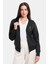 Kadın Olympe Full Kapüşonlu Fermuarlı Sweatshirt - Siyah 1