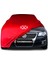 Volkswagen Passat B6 (2005 - 2010) Kırmızı Kumaş Araba Branda Logolu Kumaş Araba Brandası Penye Oto Branda 1