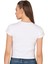 Özkan 27433 Kadın Crop Pamuklu Kaşkorse Esnek Rahat Bisiklet Yaka Kısa Kollu T-Shirt Bluz 2