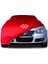 Volkswagen Jetta 5 (2005 - 2010) Kırmızı Kumaş Araba Branda Logolu Kumaş Araba Brandası Penye Oto Branda 1