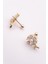Cerrahi Çelik Piercing Zirkon Taşlı Incili Çiçek Figürlü Kıkırdak Helix Tragus Piercing (1ADET) 5