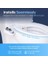 Bidet Neo 120 - Kendi Kendini Temizleme, Taze, Su, Elektriksiz Mekanik Bide Tuvalet Başlığı (Mavi ve Beyaz) 3