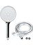 Power Shower Lüks Duş Seti - 3 Farklı Püskürtmeli Full Krom Kaplama El Duşu + 175 cm Ekstra Uzun Pvc Duş Hortumu- Paslanmaz, Kopmaz, Kırılmaz Çelik Duş Hortumu (2'li Set) 1