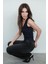 Siyah Yüksek Bel Kadın Wide Leg Pantolon MG2388 5