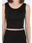 Kadın Kalın Askılı Kaşkorse Crop Top Bluz 4