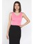 Kadın Kalın Askılı Kaşkorse Crop Top Bluz 1