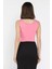 Kadın Kalın Askılı Kaşkorse Crop Top Bluz 3