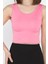 Kadın Kalın Askılı Kaşkorse Crop Top Bluz 4
