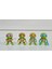 Oyuncak Ninja Kaplumbağalar Leonardo Raphael Michelangelo Donatello 4 Lü Set Figür 8 cm 2