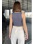 Kadın Bisiklet Yaka Sıfır Kol Basic Body Bluz 3